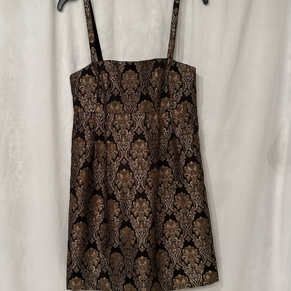 Michael Kors Elegant Black and Gold Dress